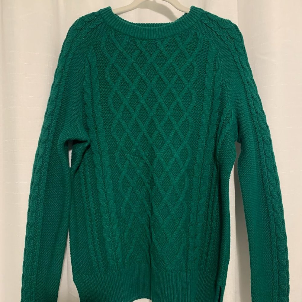 Hunter Green Christmas Sweater Size Small
